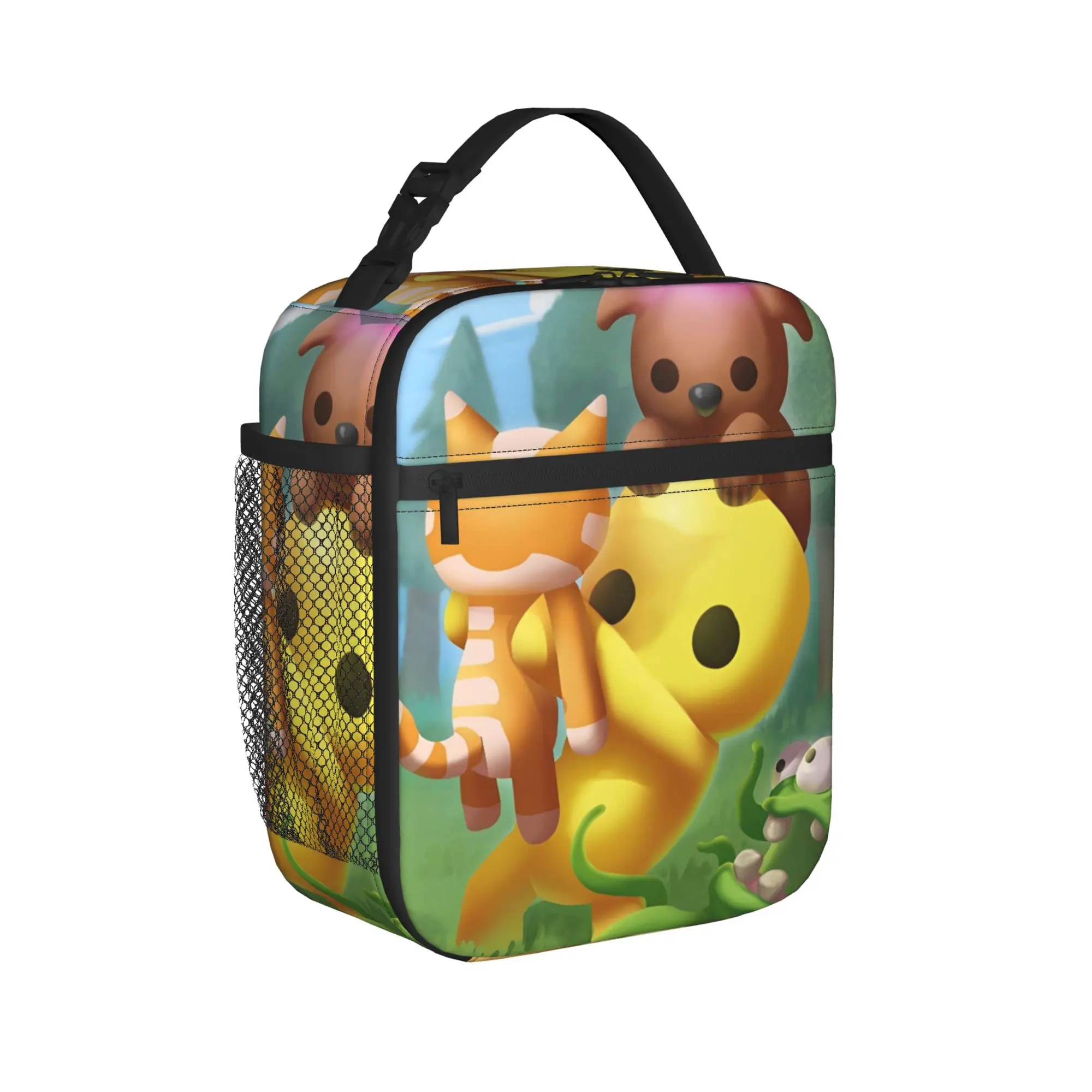 Wobblys Life Gaming Funny Insulated Lunch Bag Cooler Bag Reusable,Lunch Container Hot Games Portable Tote Lunch Box Girl Boy