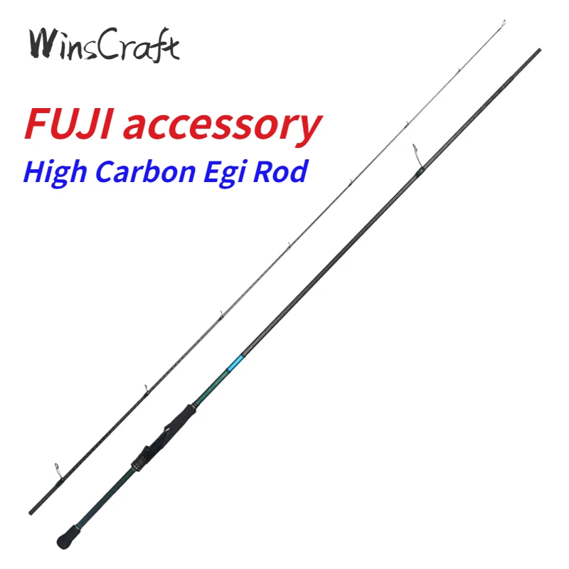 WinsCraft Fuji High Carbon Egi Fishing Rod, Spinning Rod, Fast Action Squid Jig, Egi #1.8-3.5 m, 2.28m, 2.34m, 2.5m, 2.59m