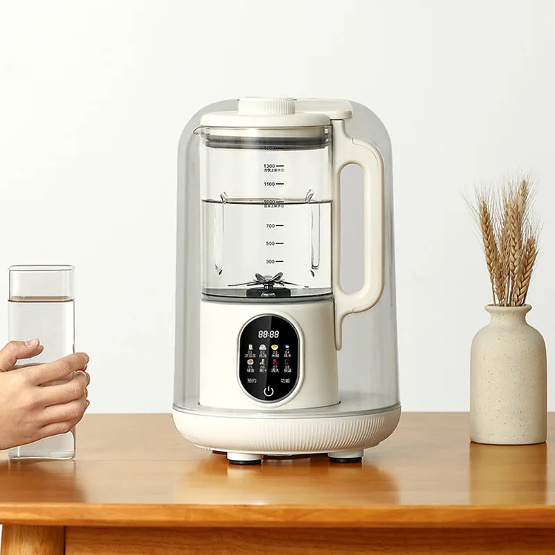 Soundproof Wall Breaking Blender, Dry Bean Direct Grinding, No-Filter Pulp, Smart Touch Screen & One-Key Clean