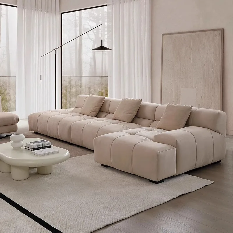 Modern Luxury Elegant Cloth Furniture Velvet Sectional Sofa Set Comfortable Upholstery Sponge for Indoor Use for Living Room