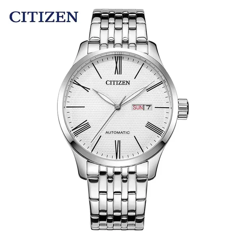 CITIZEN Men\'s Watch Quartz Fashion Luxury Brand Stainless Steel Dual Display Shockproof Business Leisure Man Watches NH-8350