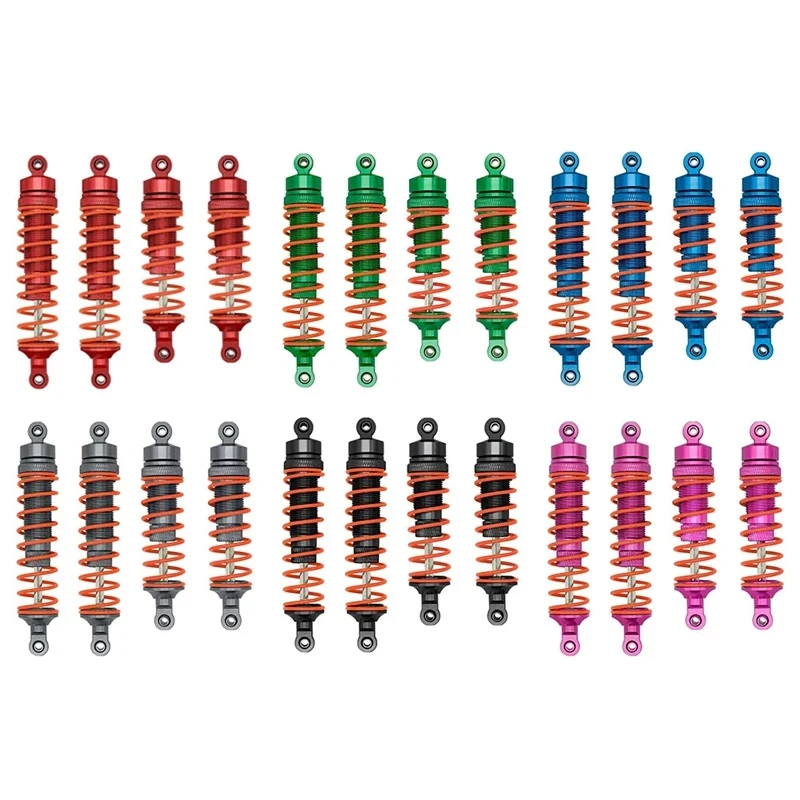 RC Car Front And Rear Shock Absorber For Traxxas Slash 4X4 VXL 2WD Rustler Stampede Hoss 1/10 RC Car Upgrades Parts Red