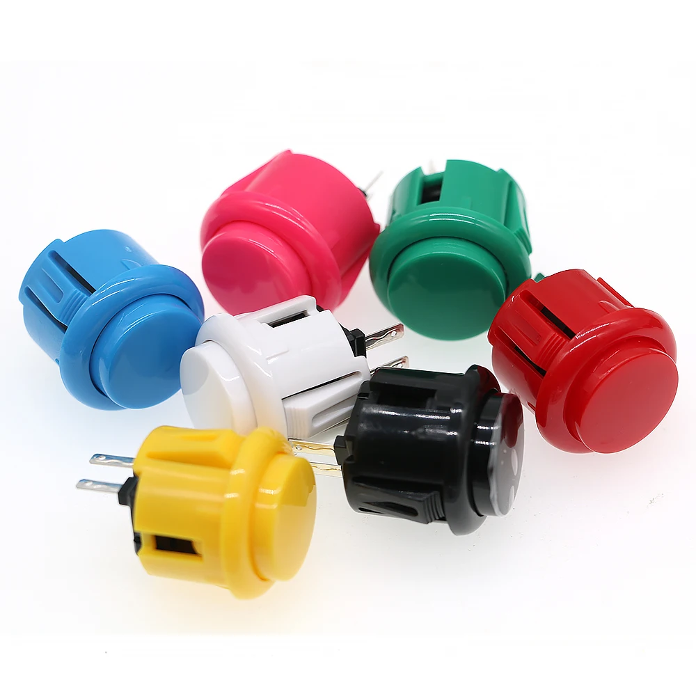 10Pcs 24mm/30mm Tasten Arcade Push Button Für Sanwa Hitbox Controller Neo Geo Nintendo Joystick DIY kit Spiel Maschine Schalter – Detail 11