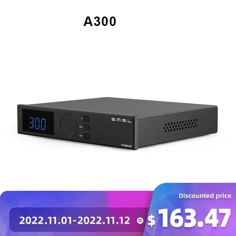 

Top! A300 Hi-res Bluetooth 5.0 Power Amplifier 2.1 audio system 165W*2 BTL 330W SDB patented sound effects Subwoofers HIFI AMP