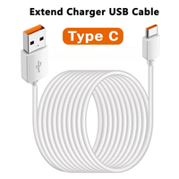 Extra Longth Fast Charging Type C Cord  For Samsung Xiaomi Phones USB C For Camera Printer Power Distance Power Charging Line
