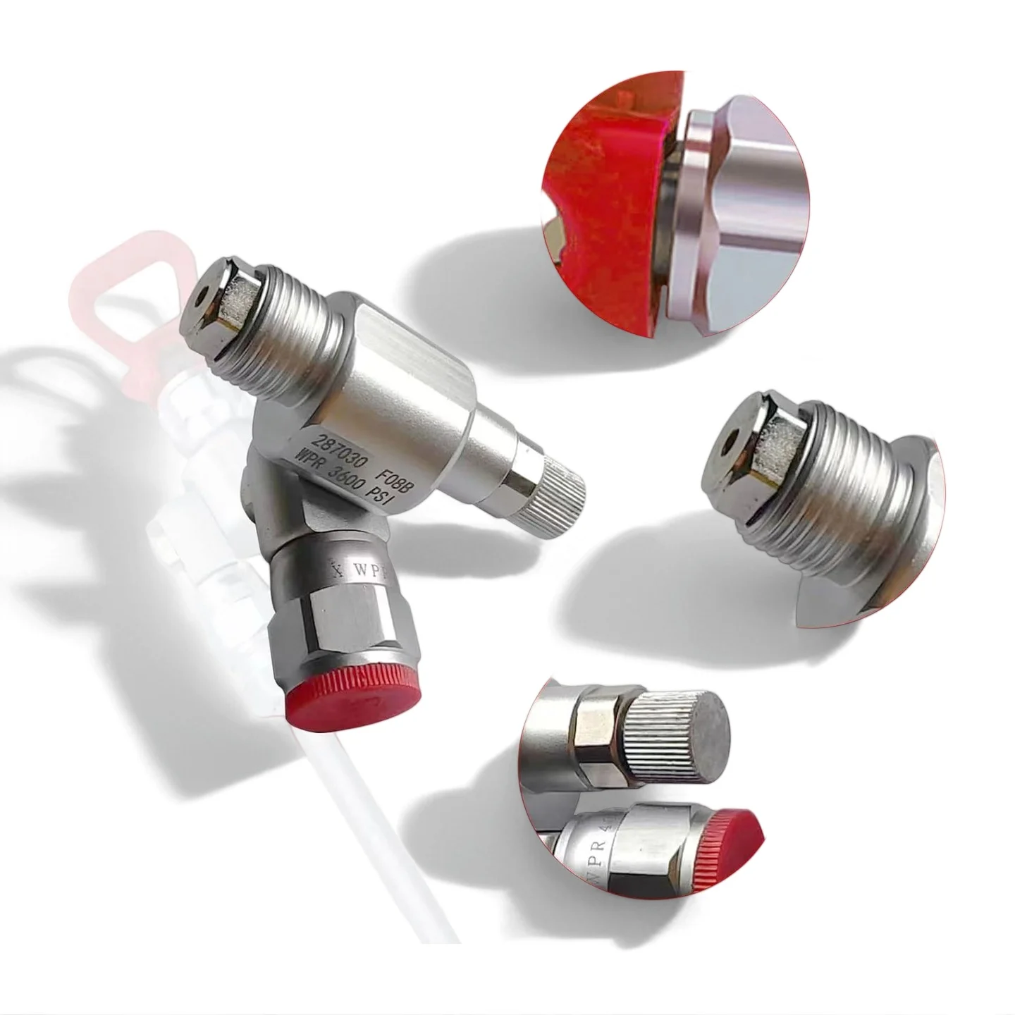 287030 Cleanshot Shut Off Valve High Pressure Airless Paint Sprayer Spray Gun Anti Spitting Adapter Pole Extension Fitting