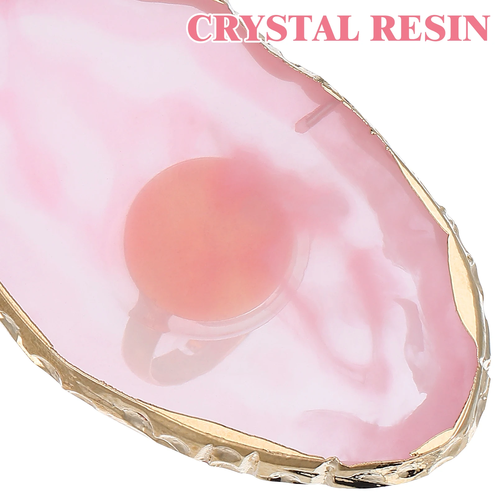 5 Pcs Nail Art Ring Palette Tools Resin Manicure Decorative Supplies Salon Agate Design Color Mixing Safe Durable Easy Clean