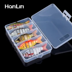 Hanlin 5pcs/Set Multi Jointed 10cm 16.5g Sinking Wobbler Crankbaits Fishing Lures Artificial Baits Hard Swimbait Wobblers Tackle