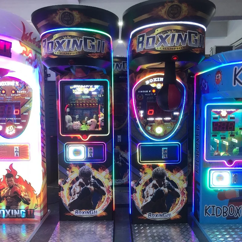 Custom Coin-operated Boxing Game Console - Sports Boxing Arcade Game with American Plug for Gym/Bar/Amusement Center