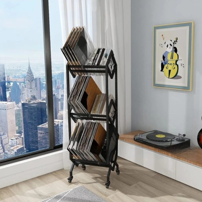 Desktop-Bücherregal, Aufbewahrungsregal für Schallplatten, Aufbewahrungsregal für CD-Schallplatten, Platzierungsregal für Zeitschriften, CD-Rack-Aufbewahrung