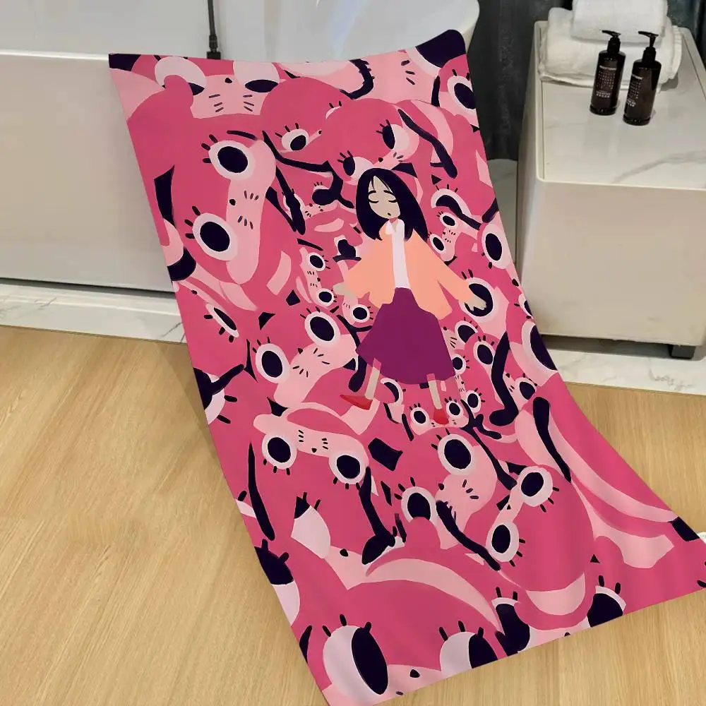 P-Paranoia Agent Beach Towel Colorful Bath Towels for Girl Microfiber Quick Dry Custom Sand Free Beach Yoga Spa Gym Pool