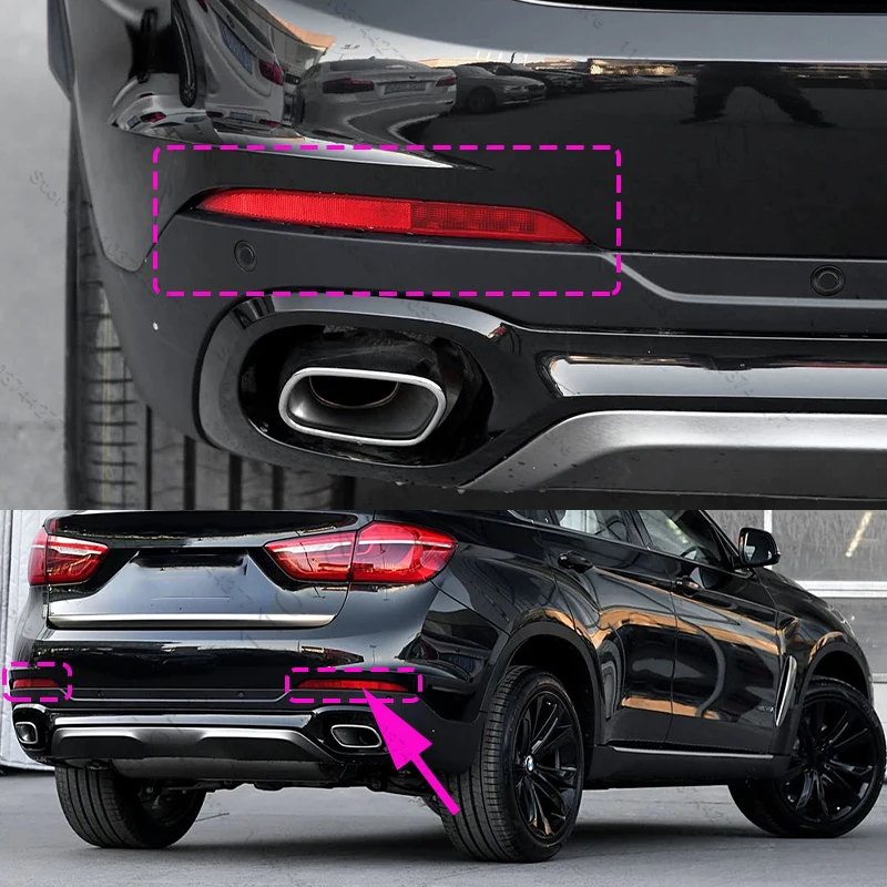 

Для 2015-2019 F16 BMW X6 28iX 30dX 35iX 40dX 50iX задний фонарь заднего хода стоп-сигнала отражатель сигнальная лампа 63147323185 63147323186