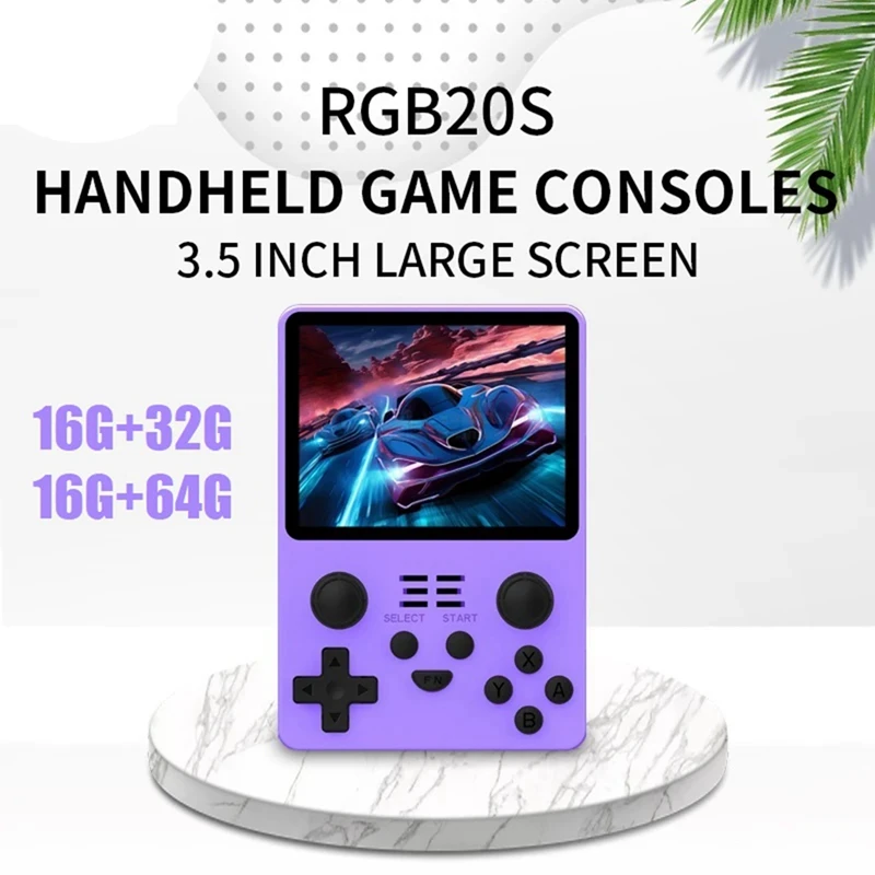 

RGB20S Ретро игровая консоль 16G + 32G 3,5-дюймовый HD-экран Arkos 2,4G 5G WIFI портативные видеоплееры детские подарки прочный
