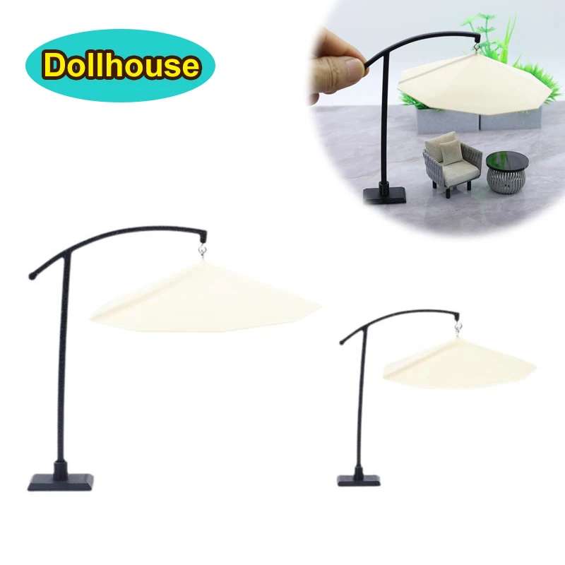 

1Pcs Dollhouse Miniature Simulated Sun Umbrella Building Sand Table Outdoor Sunshade Model Garden Courtyard Ornament Gifts