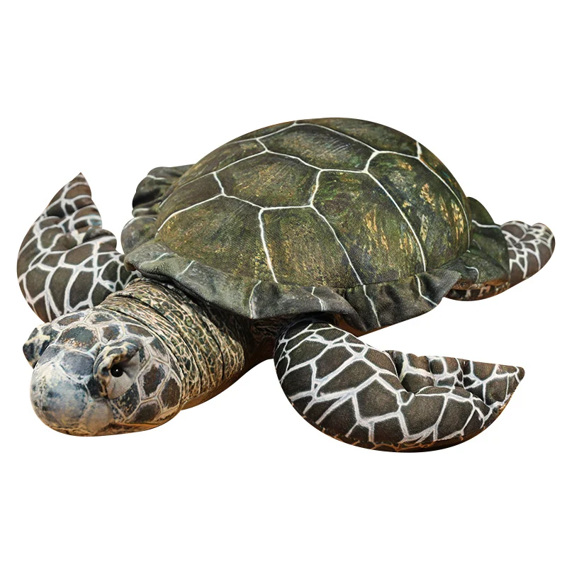 Juguete de peluche de tortuga marina de simulación, peluches de tortuga marina, tortuga de peluche Kawaii suave, juguete de Animal, decoración del hogar, regalos de cumpleaños