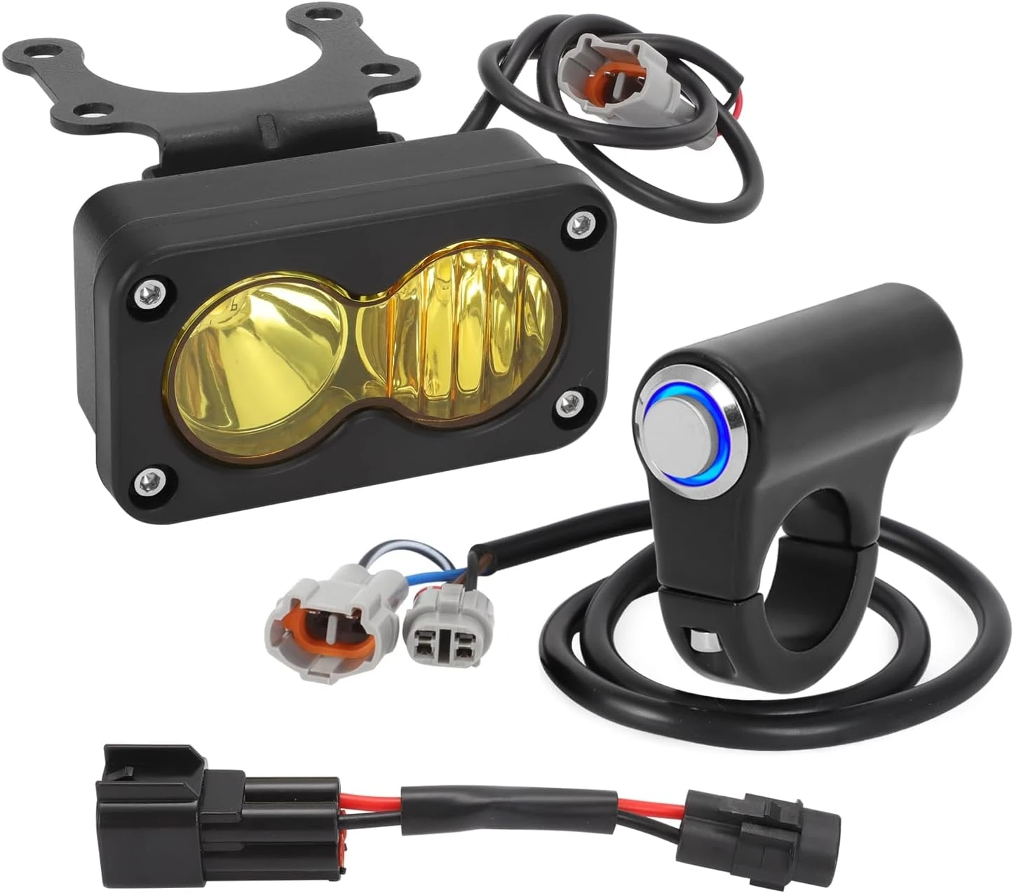 For Sur Ron Sur-Ron SurRon Segway Talaria Plug N Play Waterproof for 20W Headlight Switch White Spot Flood Led Pod Combo Kit Set