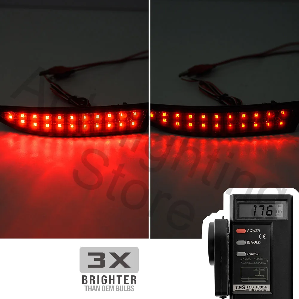 2X LED rear bumper reflecter Light tail stop light brake light for BMW X3 F25 Pre-LCI 2010 2011-2014 LCI 2015-2017#63147217315