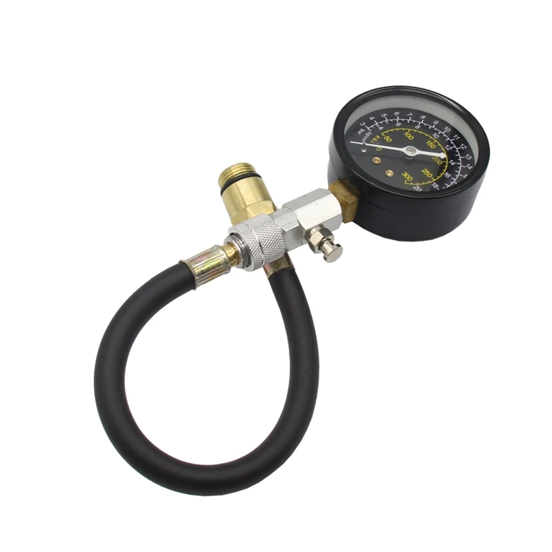 for Diesel Engine Compression Tester Cylinder Leak Detector Compression Diagnostic Test Pressure Gauge Set with Dropship