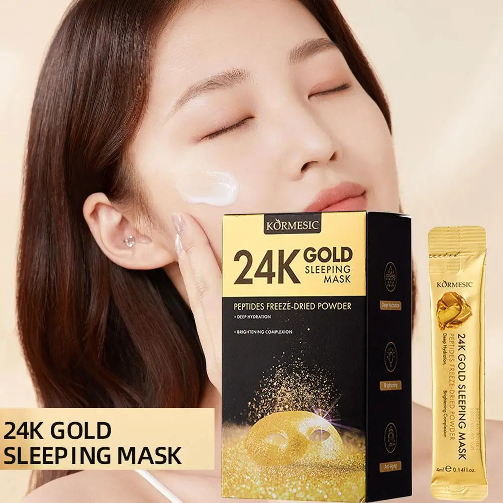 

1pcs New 24K Gold Sleep Facial Mask Deep Hydration Anti-aging Brightening Complexion Face Mask Cream