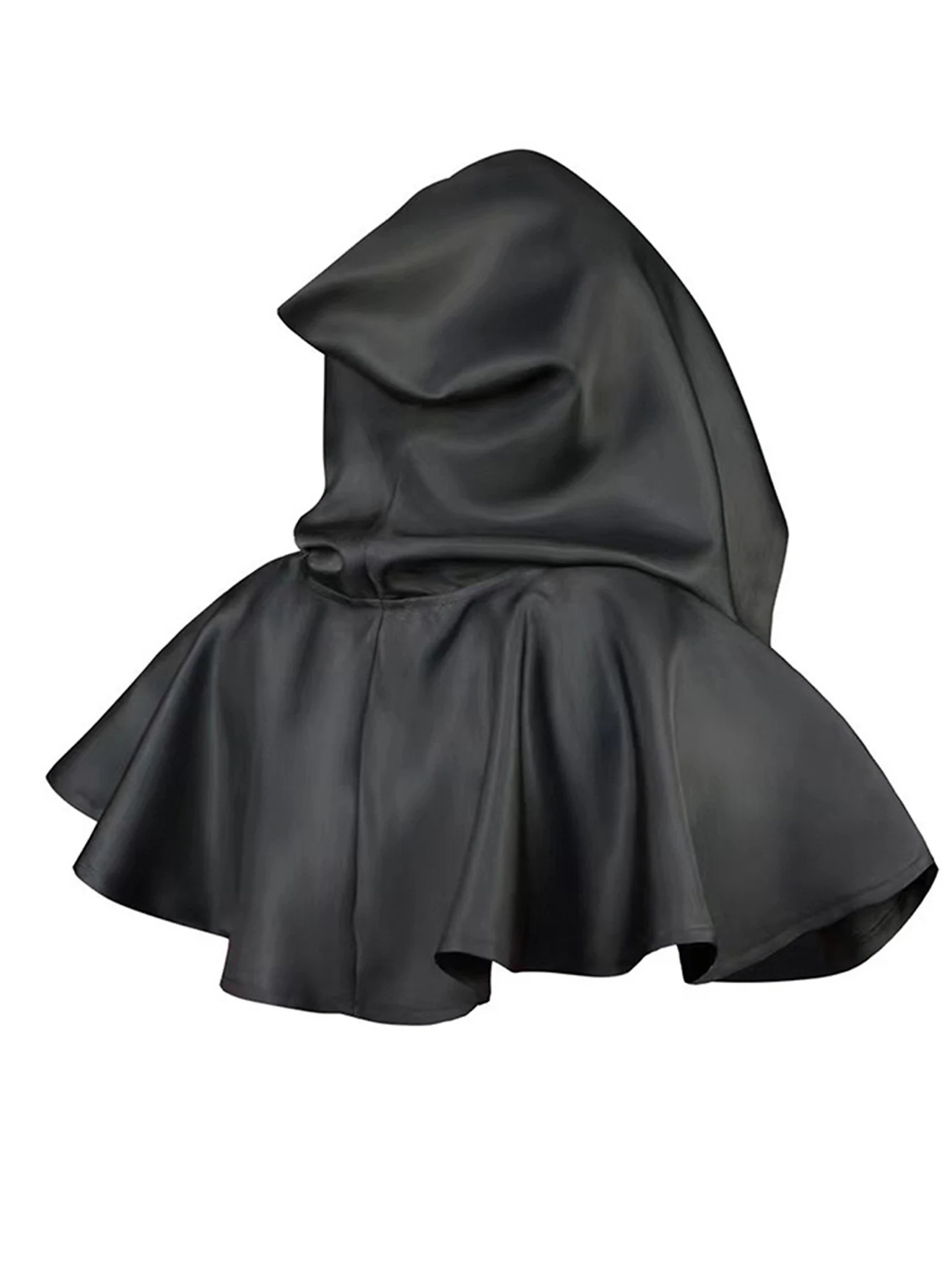 ヴィンテージ中世フード付きマントコスプレ衣装ショートショールケープハロウィン衣装