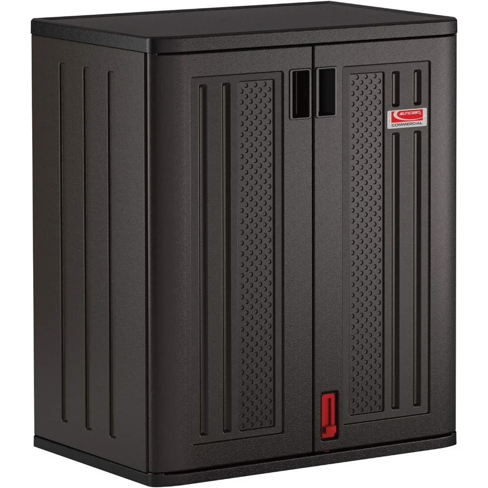 Suncast Commercial Heavy-Duty 9 Cubic Ft. Resin Storage Cab…