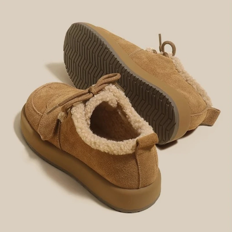 2023 nuovi stivali da donna autunno inverno caldo peluche suola in gomma Sneakers da donna moda ragazze stivali mocassini