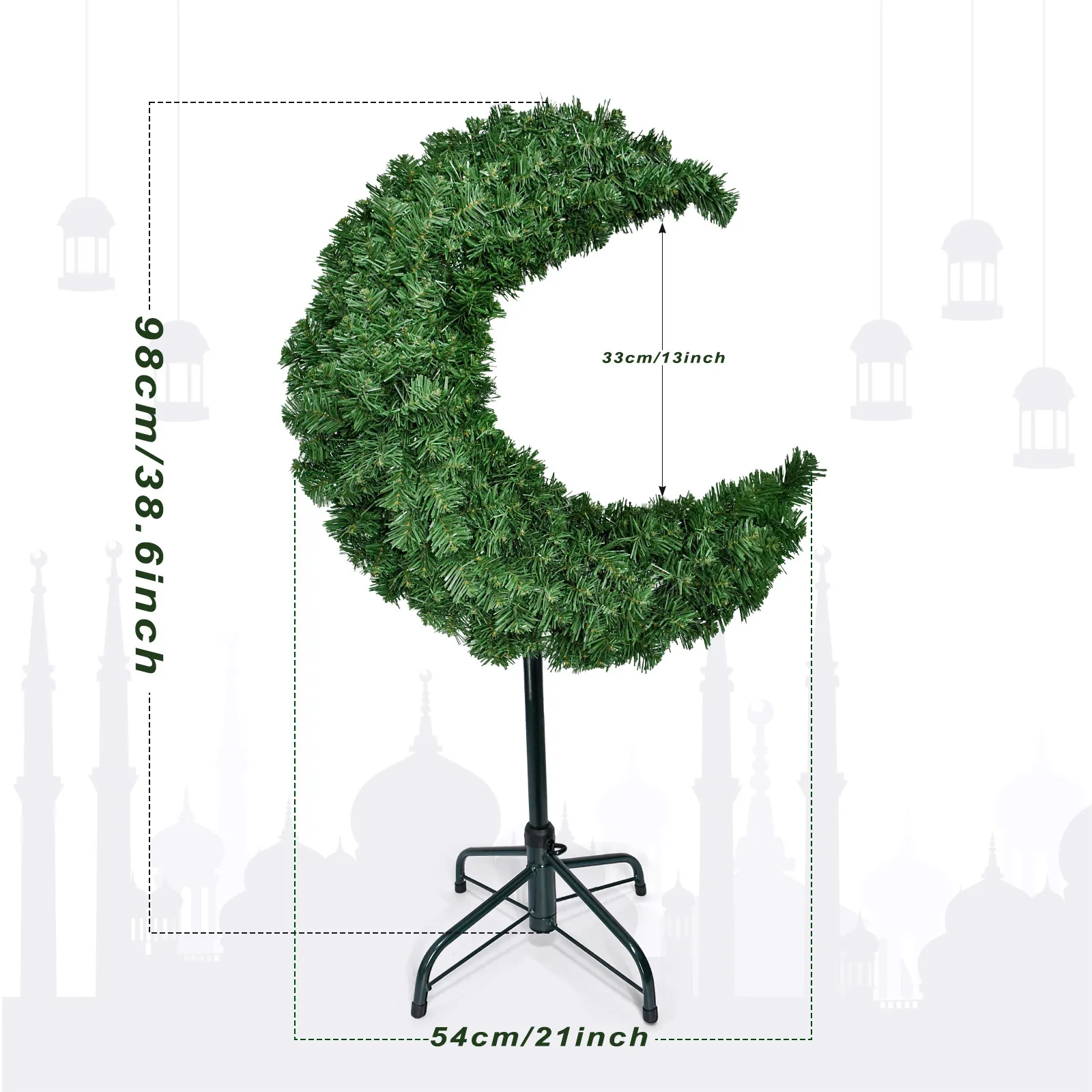 Amazon cross-border Ramadan madder moon tree 1.8 meters Christmas tree ornament Holiday party decoration tree