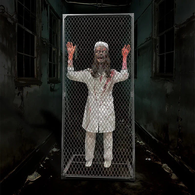 Halloween Animatronic Model Haunted House Props Decoration Ghost Zombie