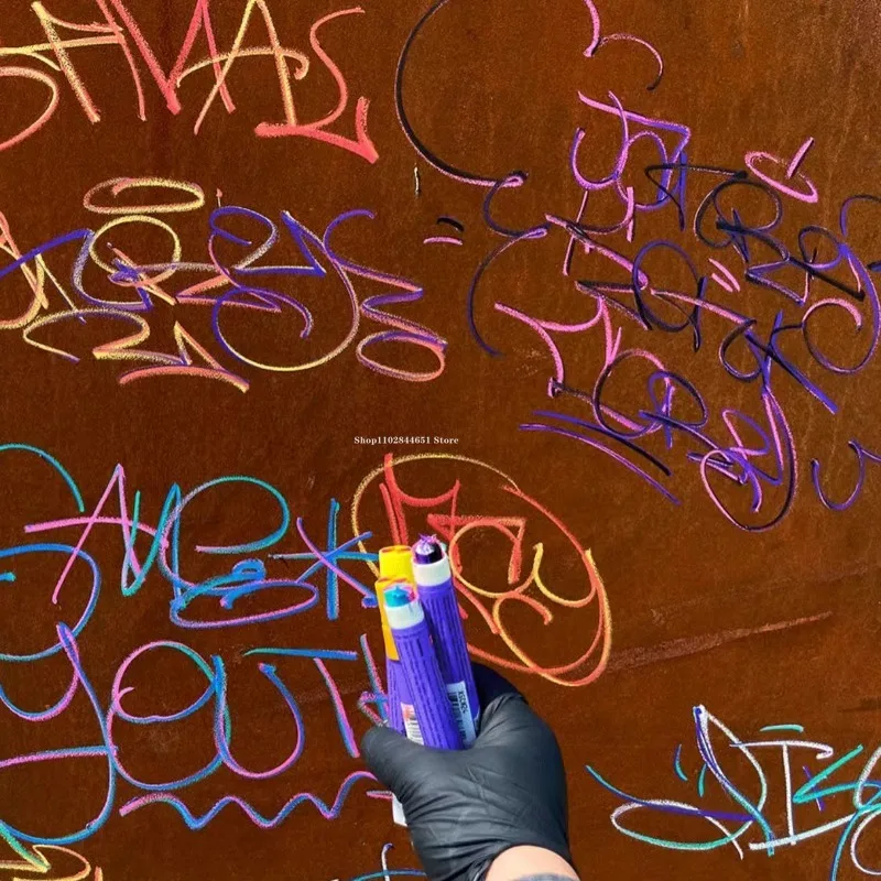 Imagem -05 - Color Mix Solid Paint Stick Handmade Wall Graffiti Impermeável Insípido Creative Signature Pen Art Painting Crayons Cores