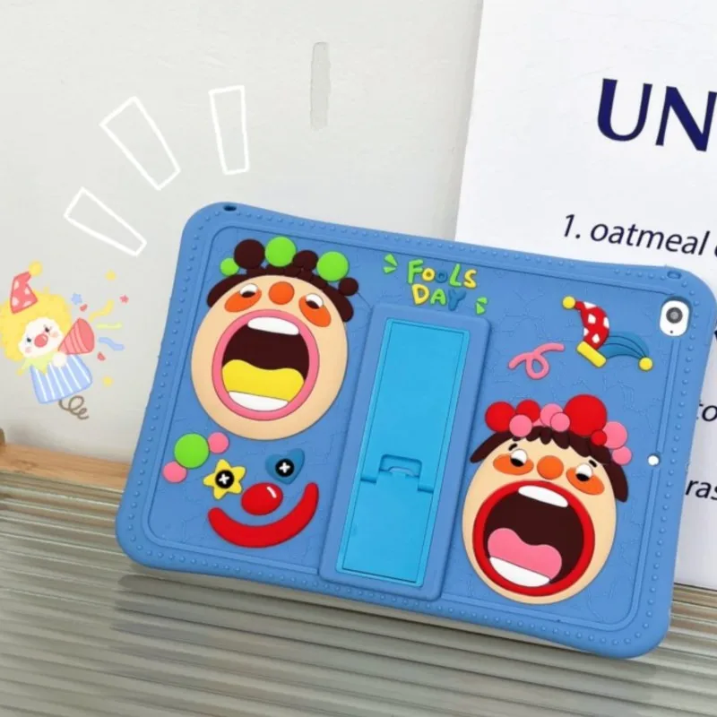 

Cute Funny Big Mouth Silicone Case for iPad mini 1-6 7.9/8.3in,5/6 9.7, Air 1/2 Pro 9.7/10.5/11 A16 Air 4/5/6 | Protective Cover
