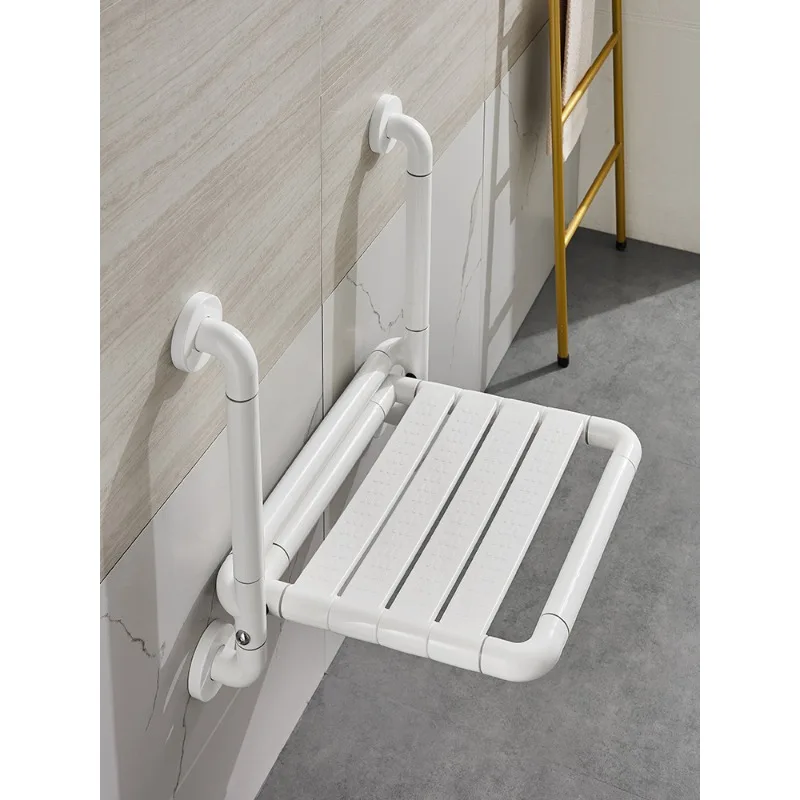 Bathroom folding stool, shower chair, wall mounted anti slip toilet, sitting bath for the elderly, shower stool, shoe changing