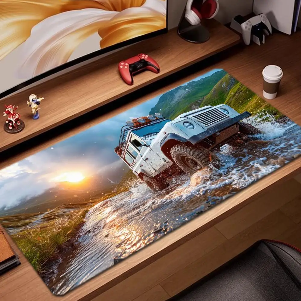 

off road vehicle Mouse Pad Game Accessories keyboard pad XXL large locking edge 900X400 mm table mat Gaming mousepad