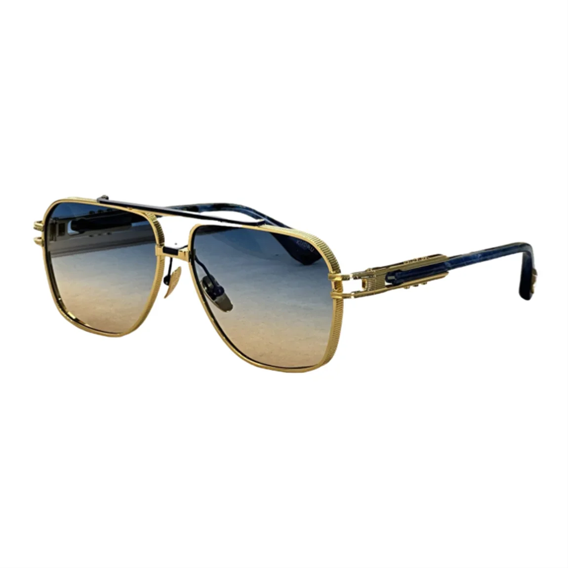 ADITA KUDRU DTS436-GLD-BLK Óculos de sol masculinos e femininos de luxo Óculos de designer de alta qualidade Acetato UV400