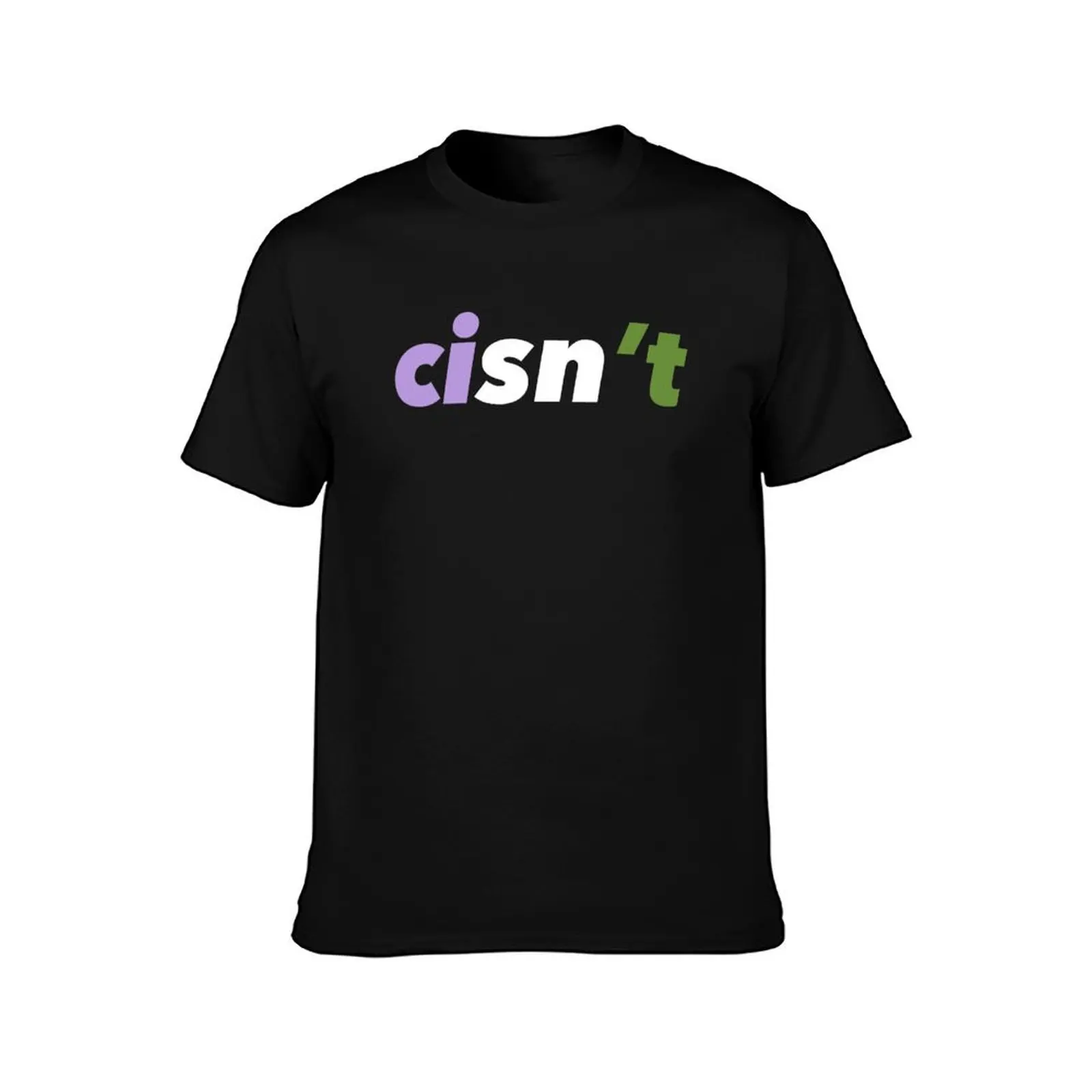 Cisn’t (Genderqueer Flag) T-Shirt Breathable Lightweight Summer Top T-Shirt