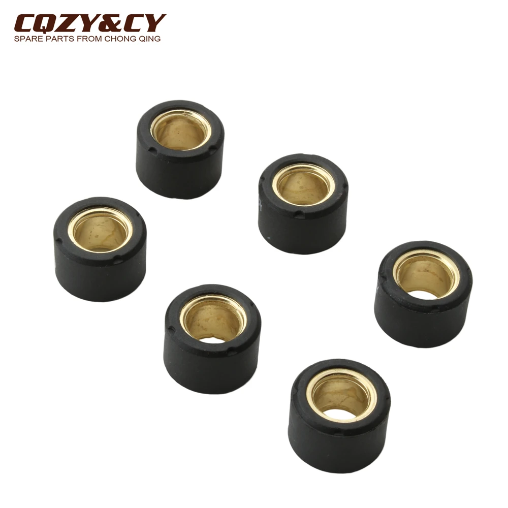 6pc AN125 Variator Racing Roller Weights 17x12mm 7g 8g For Suzuki AG50 AD50 AG100 AN150 GSR125 UE125 QS150T