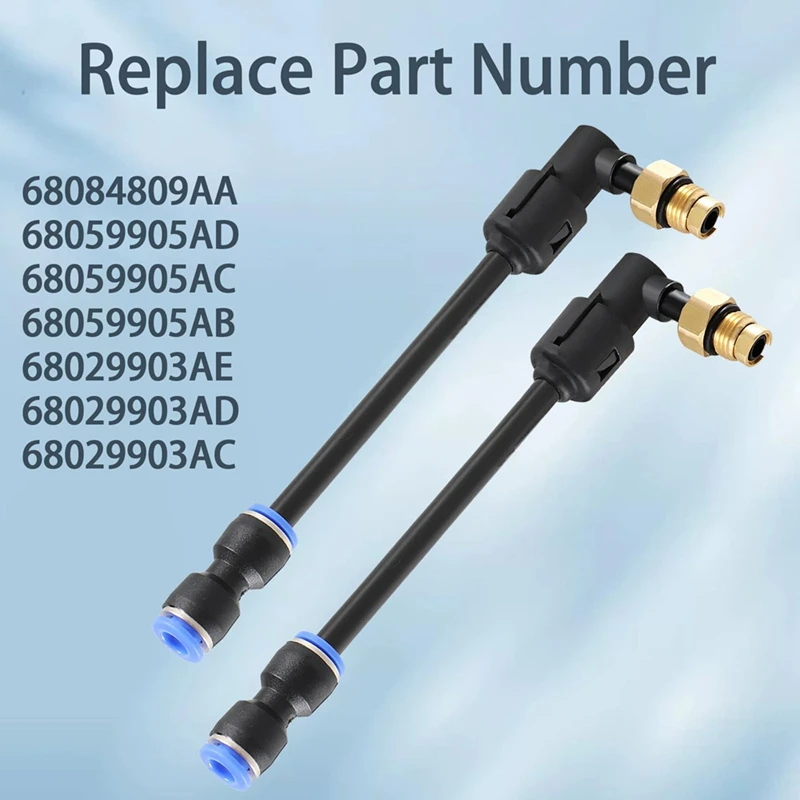 2PCS Suspension Elbow Air Strut Repair Kits With Hoses For Jeep Grand Cherokee 2011-2020,Replace: 68084809AA