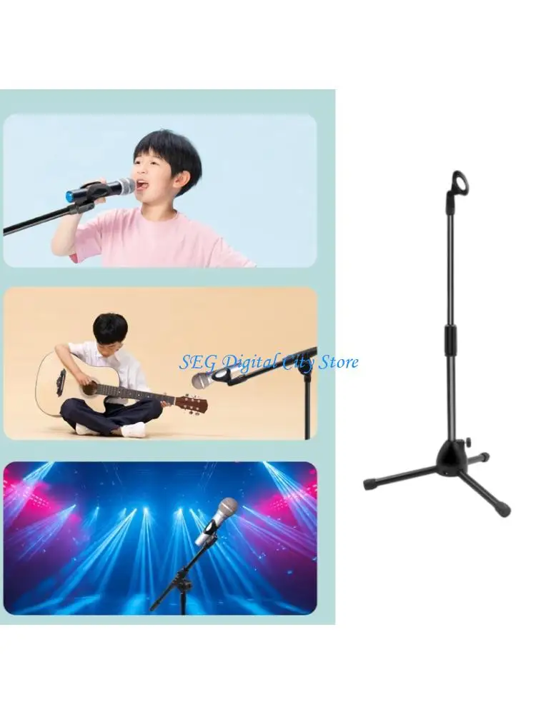 U75B Floor Standing Microphone Support For Wireless Mics Erhu Guitar Height Adjust