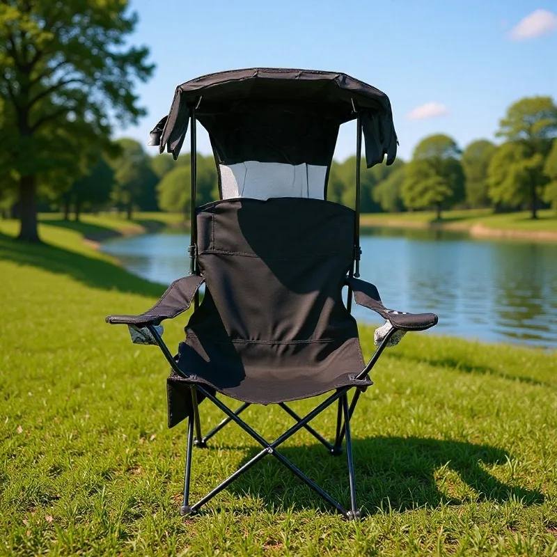 Outdoor Folding Chair Fishing Chairs Sun Protection Camping Backrest Cadeira Стул Туристический Chaise Portable Accessories