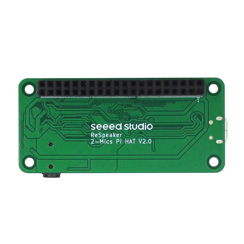ReSpeaker 2-Mics Voice Recognition Audio Module, Dual Microphone Expansion Board for Raspberry Pi 5/4B