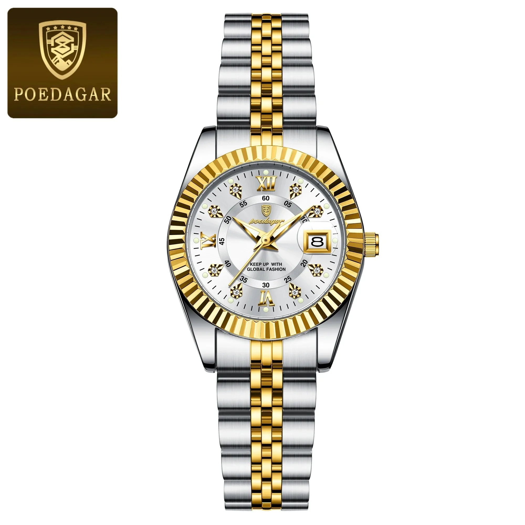 28MM Fashion Quartz Wristwatches Elegante Ladies Watches For Woman Luxury Designer Gold Diamond Watch Women Gifts Reloj Mujer