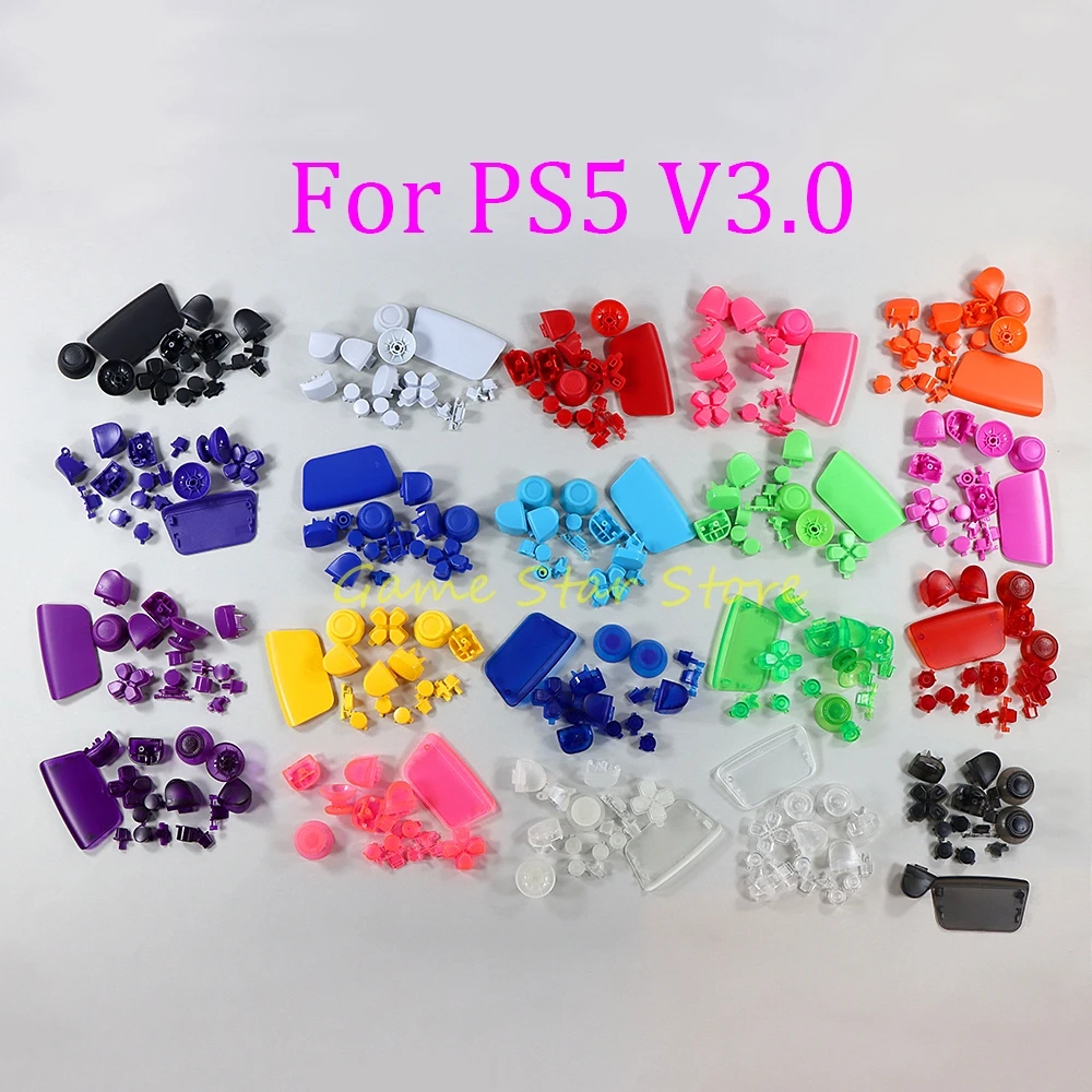 50sets Ersatz Für PS5 3,0 BDM-030 Controller Vollen Satz Tasten Joysticks Kappe L1 R1 L2 R2 Trigger Tasten Kits