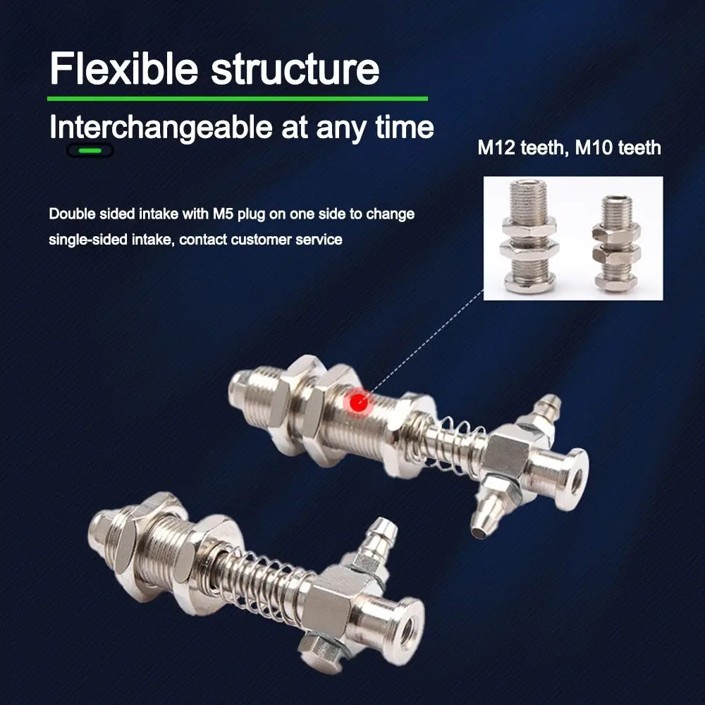 1Pcs M10 Vacuum Suction Cup Bracket Side Tail Air Inlet Large Head Vacuum Nozzle Rod T-Type M10-L45 To M10-L110