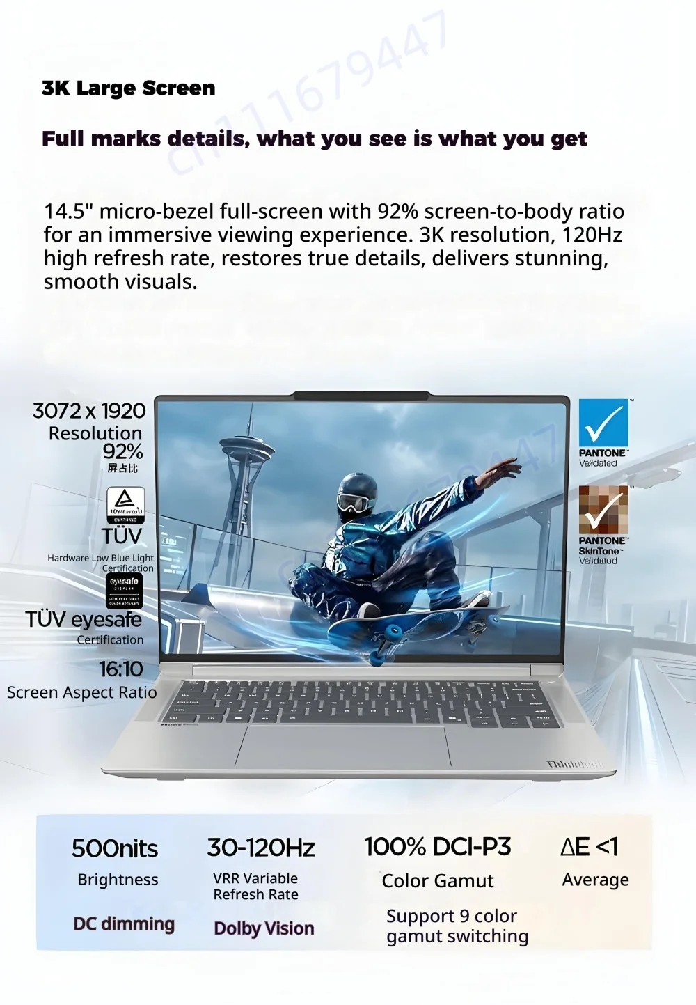 LENOVO ThinkBook 14+ 2026 Intel Core Ultra X7 358H 32GB LPCAMM2 1TB Intel Arc B390 14.5-inch 3K IPS Screen Win11Pro Notebook PC
