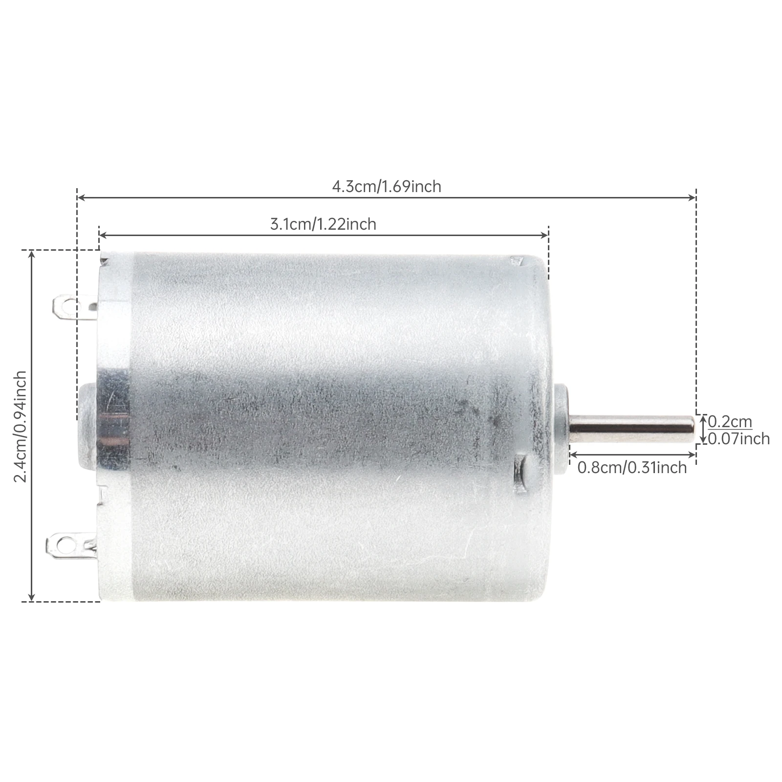 RF-370 DC Motor 12V 5600RPM Ultra Mute Micro Motor for Household Electric Appliances / Testing Instrument, RF-370 DC Motor
