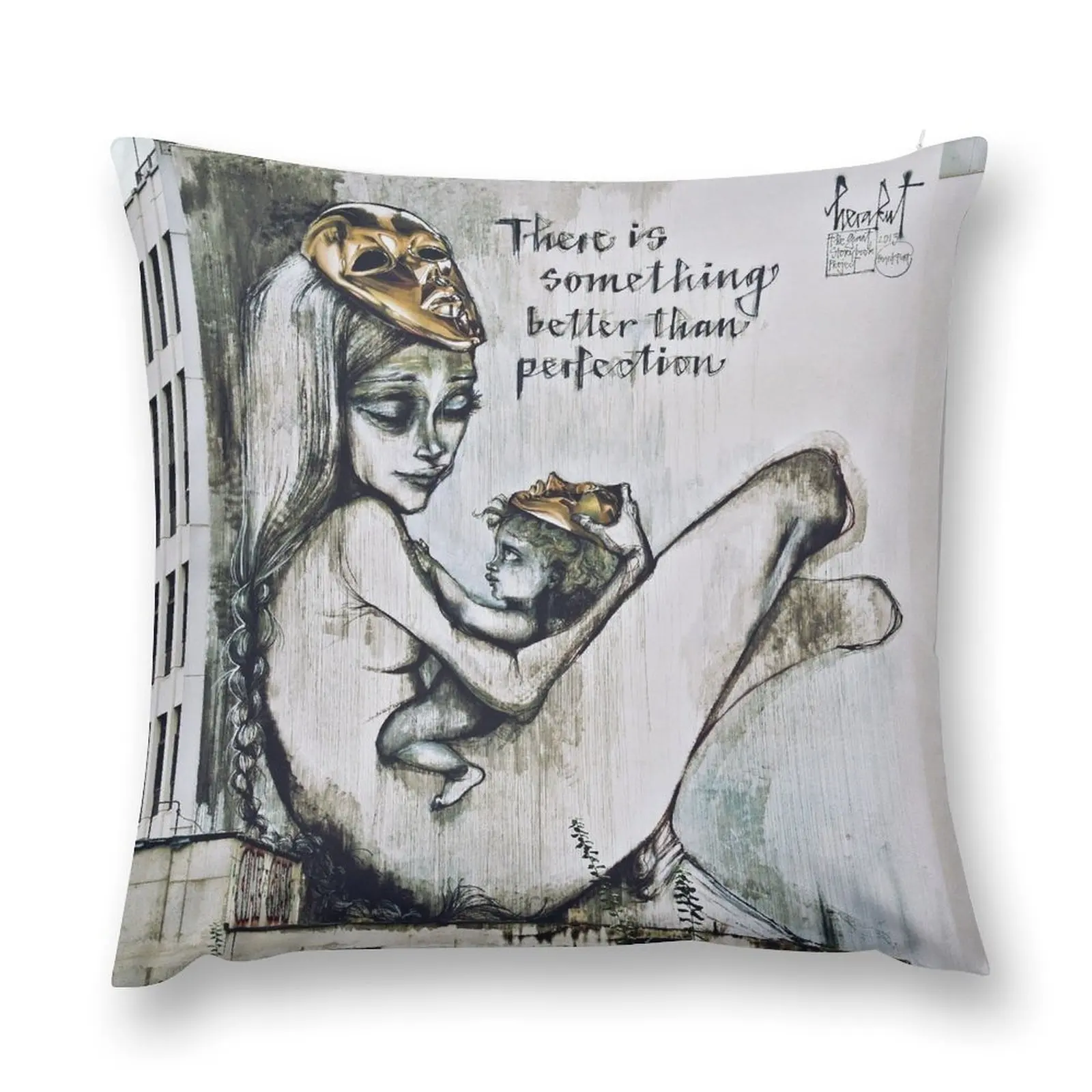 

There is something better than perfection Throw Pillow pillow cover christmas Pillowcase pillow