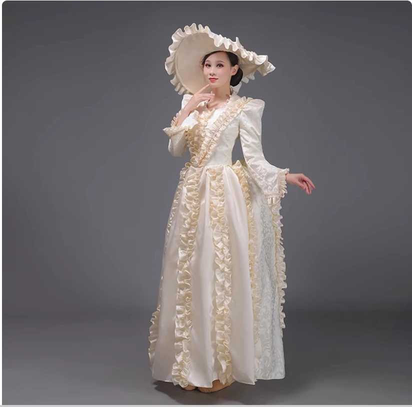 

Vintage Christmas Show Birthday Russian Party Annual Meeting Performance Dress French Court Dress Annual Meeting Parade