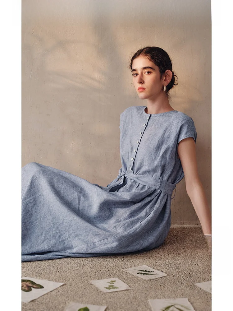 

Повседневная женская юбка-миди Travel Original Design из ультратонкой ткани с поясом, утягивающая, H-образного силуэта