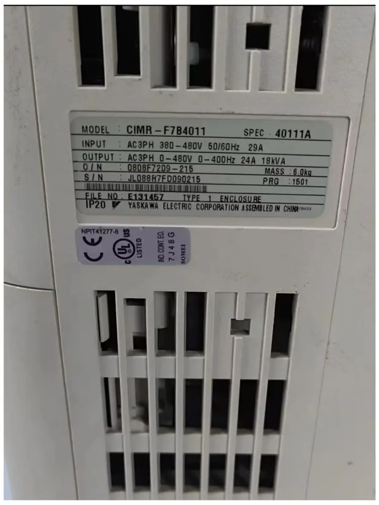 Used inverter,CIMR-F7B43P7 function well