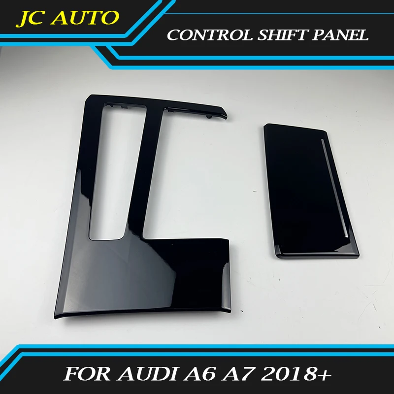 

Car Central Control Shift Panel for Audi A6 A7 2018+ Install RS Central Control Bright Black Shift Panel Interior Accessories