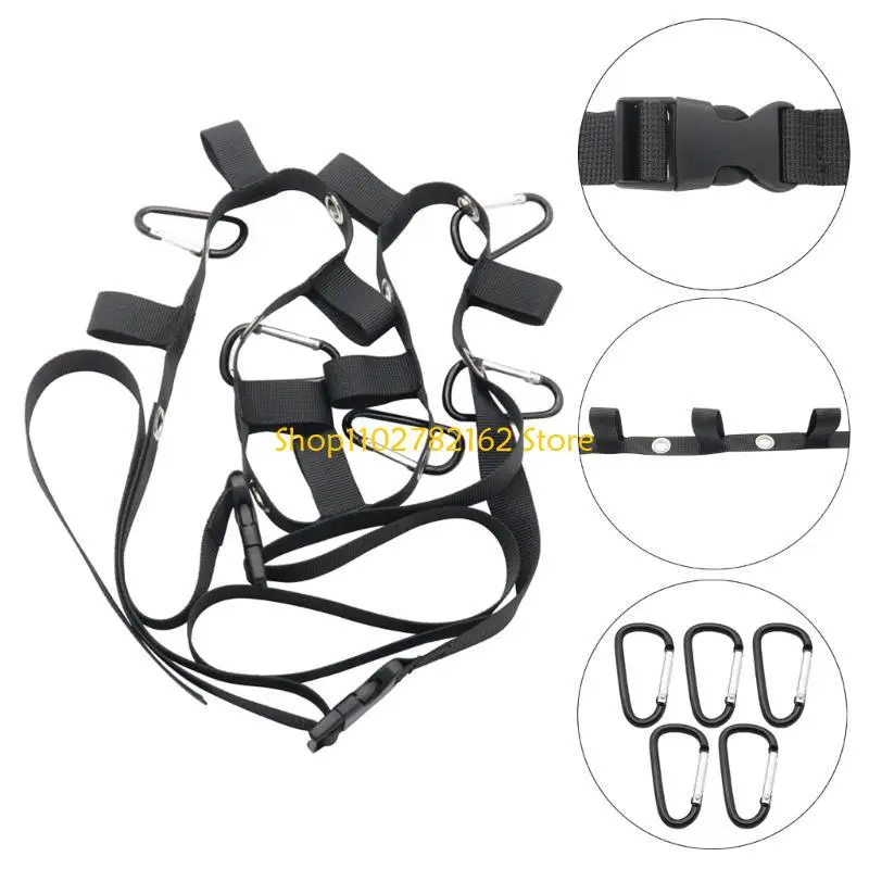 

547B Adjustable Tension Belt Car Clothesline Hook Cargo Luggage Lashing Buckle Rope